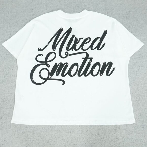 Mixed Emotion White Crewneck Tee - Picture 10 of 10